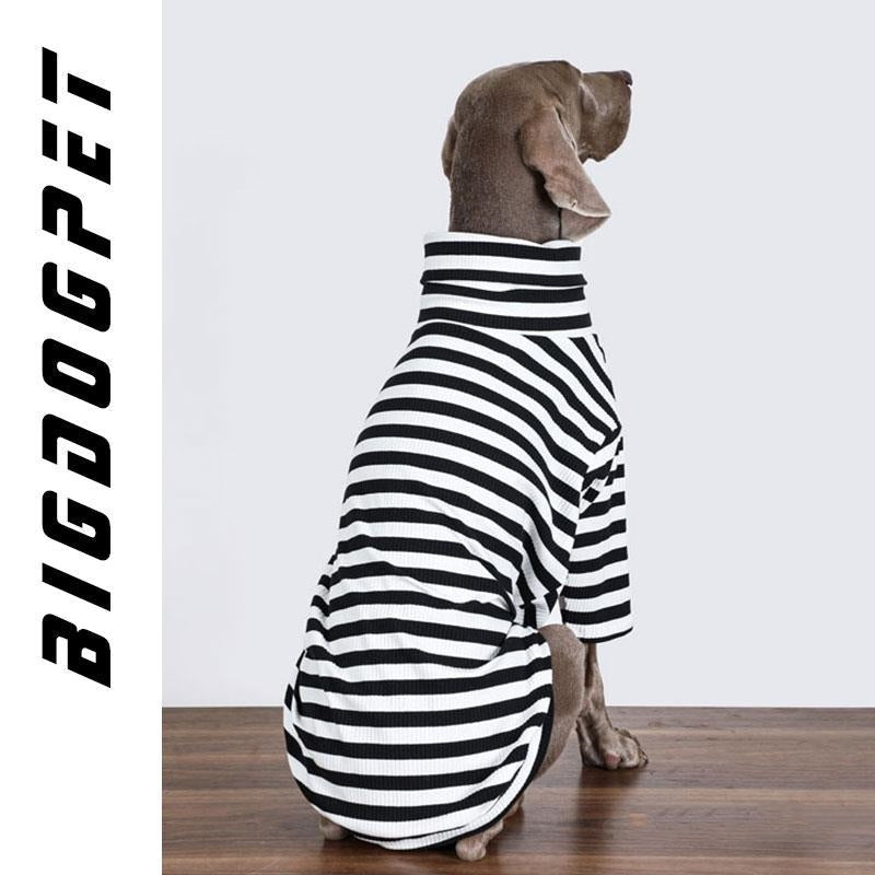 KFX-8662077 Large Dog Thin Inner Layer Clothing in Black and White - Multiple Sizes Available