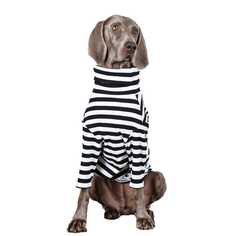 KFX-8662077 Large Dog Thin Inner Layer Clothing in Black and White - Multiple Sizes Available