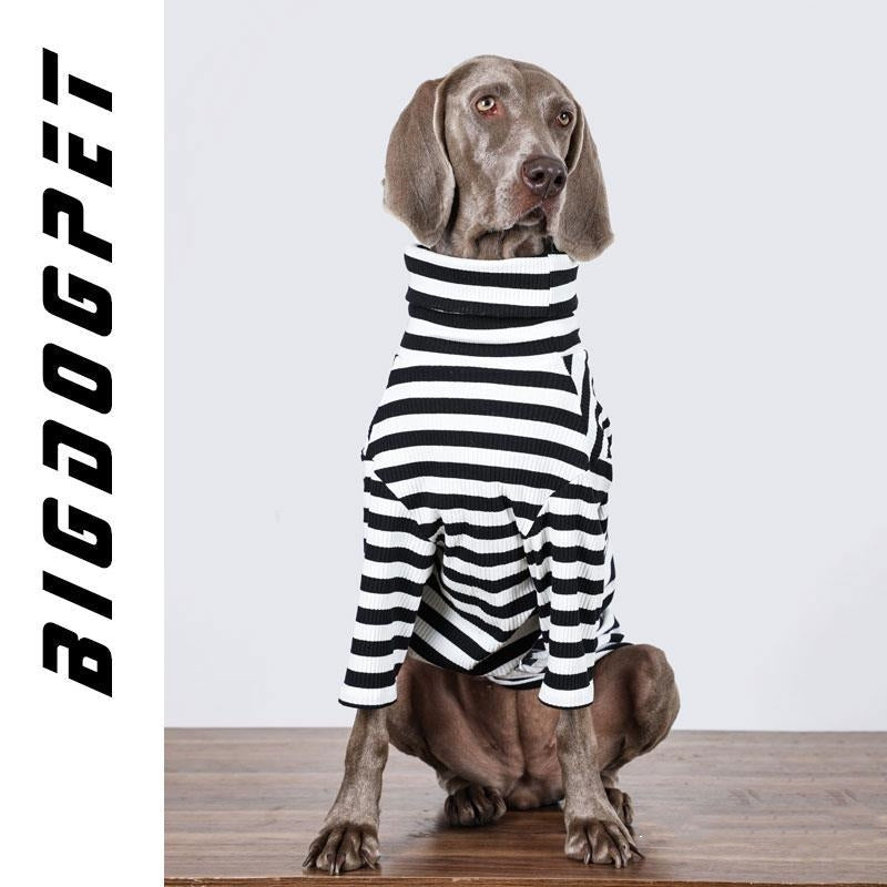 KFX-8662077 Large Dog Thin Inner Layer Clothing in Black and White - Multiple Sizes Available