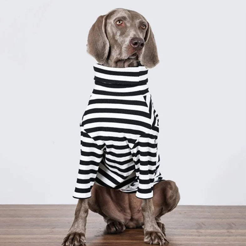 KFX-8662077 Large Dog Thin Inner Layer Clothing in Black and White - Multiple Sizes Available