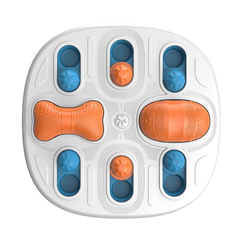 KFX-8662333 Slow Feed Licking Plate for Pets - Durable Plastic Busy Disk, 34.5x34.5x5.5 cm