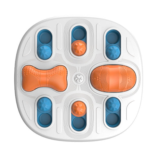 KFX-8662333 Slow Feed Licking Plate for Pets - Durable Plastic Busy Disk, 34.5x34.5x5.5 cm