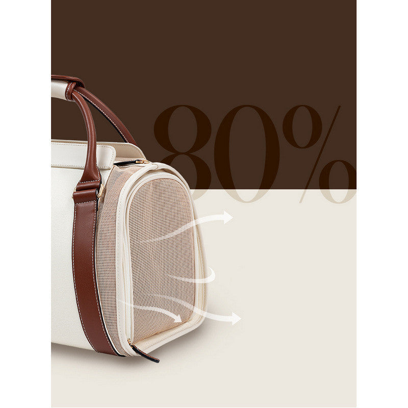 KFX-8663741 Out And About Portable Cat Handheld Shoulder Bag with Large Capacity in Fashionable Solid Color