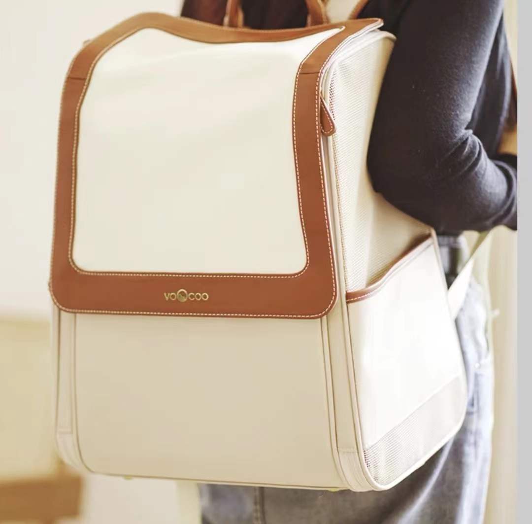 KFX-8663741 Out And About Portable Cat Handheld Shoulder Bag with Large Capacity in Fashionable Solid Color