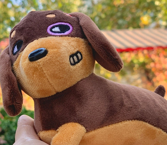 KFX-8666941 Squeaky Sausage Plush Toy for Small to Medium Dogs, Bite-Resistant and Fun