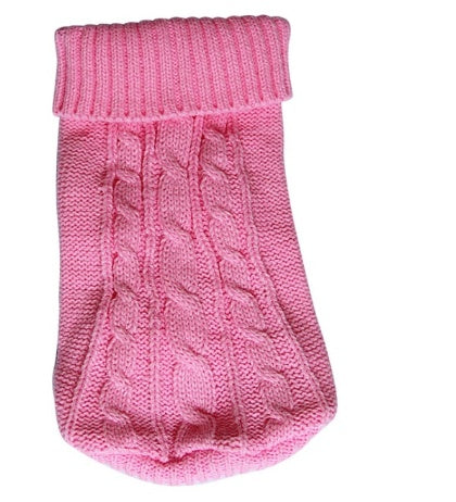 KFX-8671037 Knitted Wool Dog Sweater with Fabric Buttons - Warm and Stylish for Pets