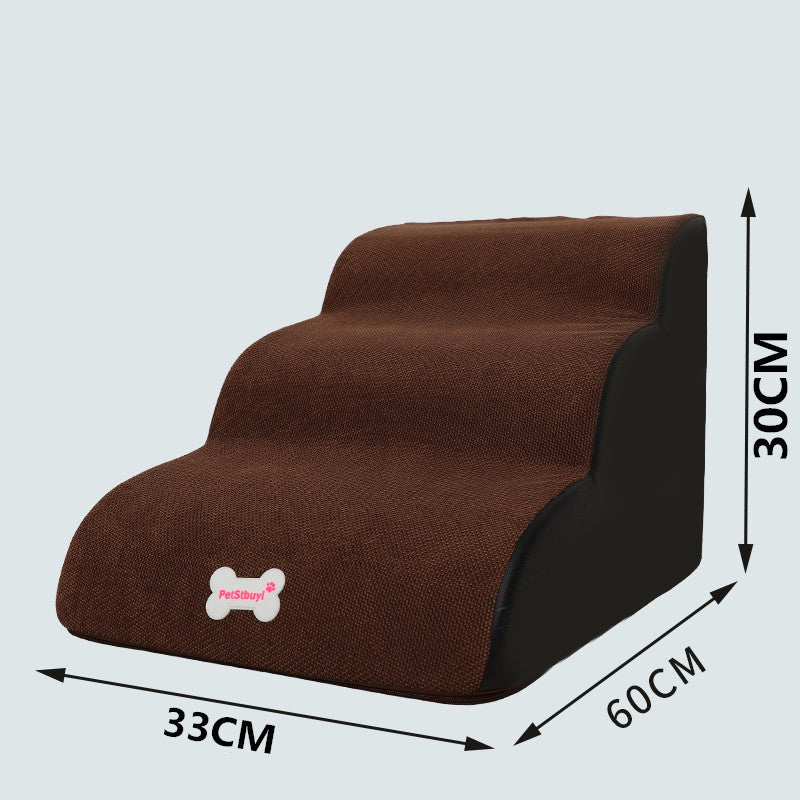 KFX-8671421 Small Dog Ladder Cushion with Gradient Color Options for Easy Sofa to Bed Climbing