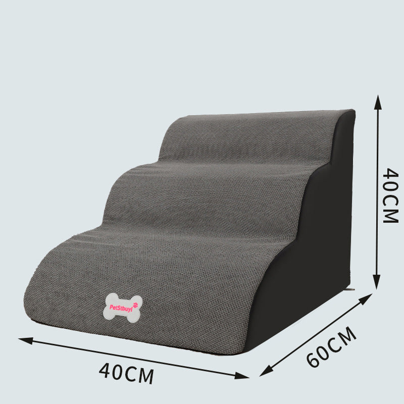 KFX-8671421 Small Dog Ladder Cushion with Gradient Color Options for Easy Sofa to Bed Climbing