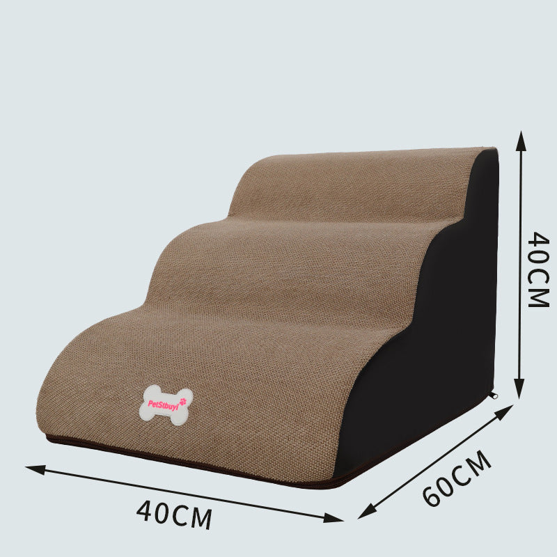 KFX-8671421 Small Dog Ladder Cushion with Gradient Color Options for Easy Sofa to Bed Climbing