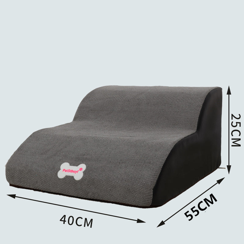 KFX-8671421 Small Dog Ladder Cushion with Gradient Color Options for Easy Sofa to Bed Climbing