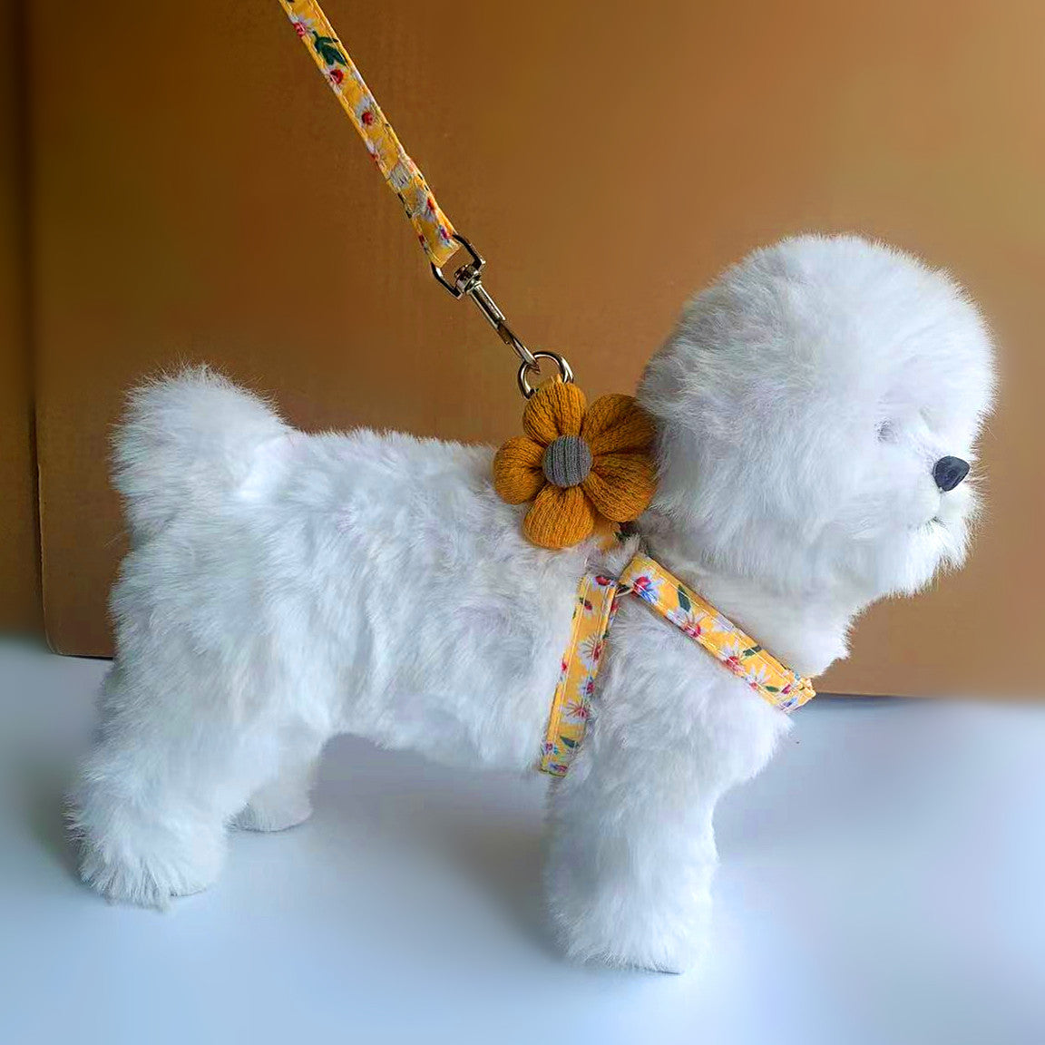 KFX-8672317 Adjustable Pet Chest Strap with Traction Rope in Rhinestone Colors