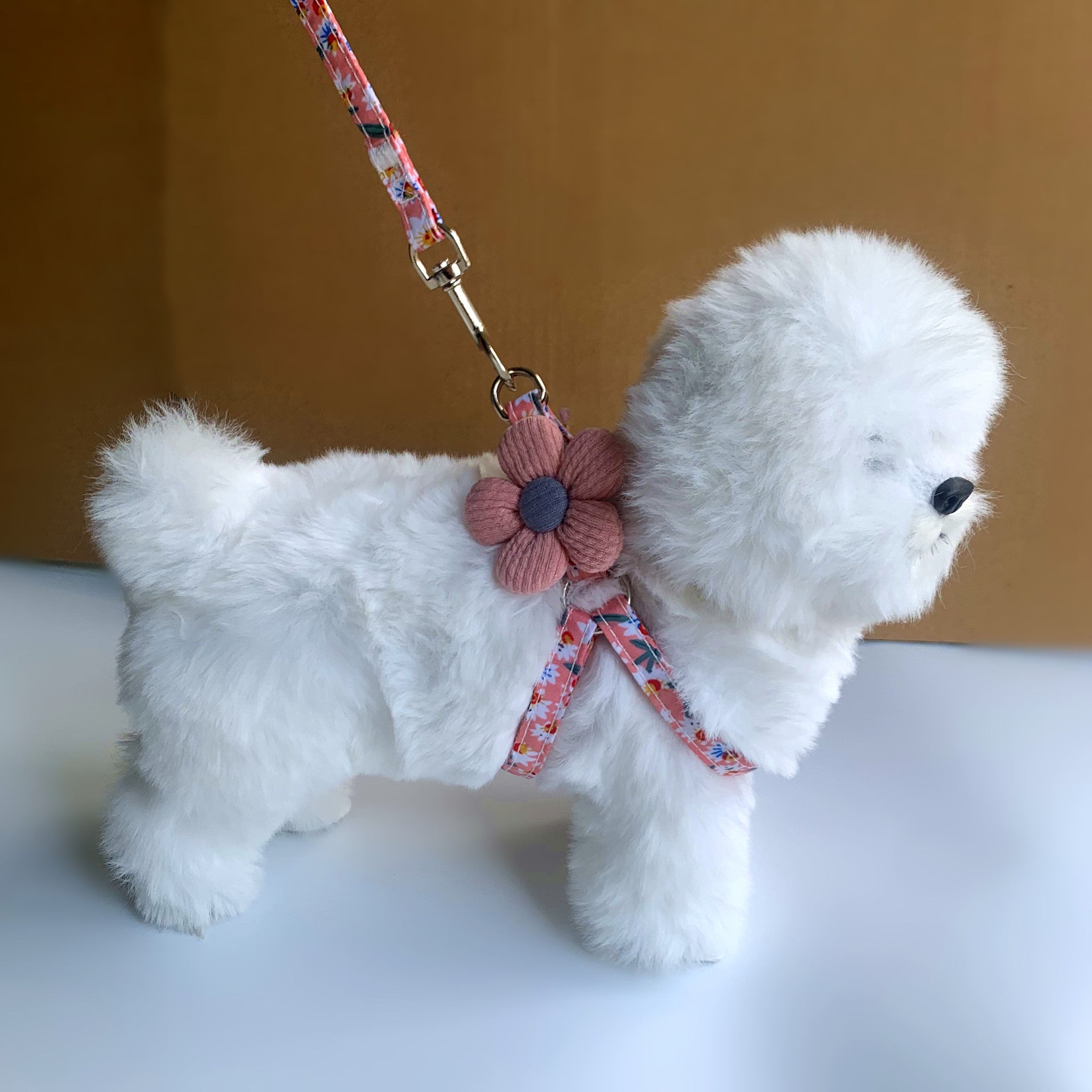 KFX-8672317 Adjustable Pet Chest Strap with Traction Rope in Rhinestone Colors