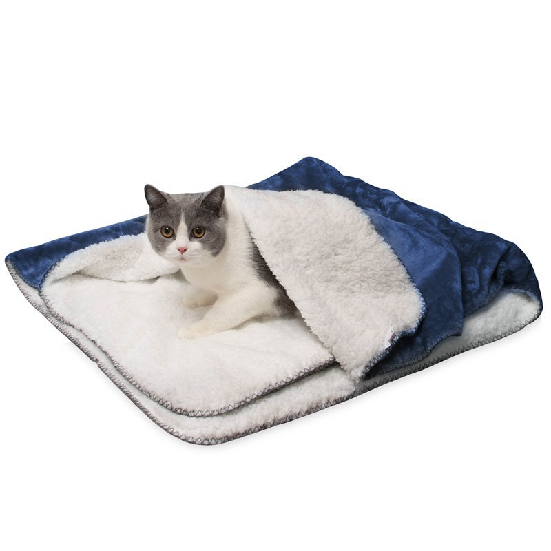KFX-8674877 Waterproof Fashion Simple Dog Pet Mat - Polyester Fiber in Grey, Camel, Coffee, Navy