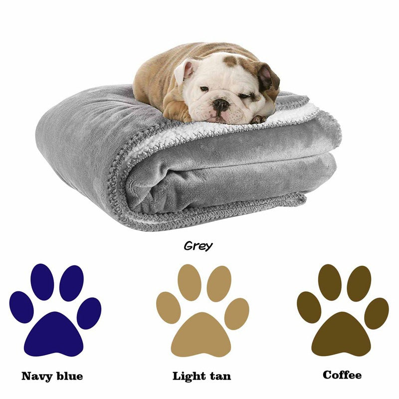 KFX-8674877 Waterproof Fashion Simple Dog Pet Mat - Polyester Fiber in Grey, Camel, Coffee, Navy