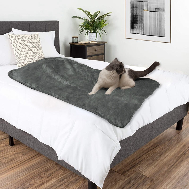 KFX-8674877 Waterproof Fashion Simple Dog Pet Mat - Polyester Fiber in Grey, Camel, Coffee, Navy