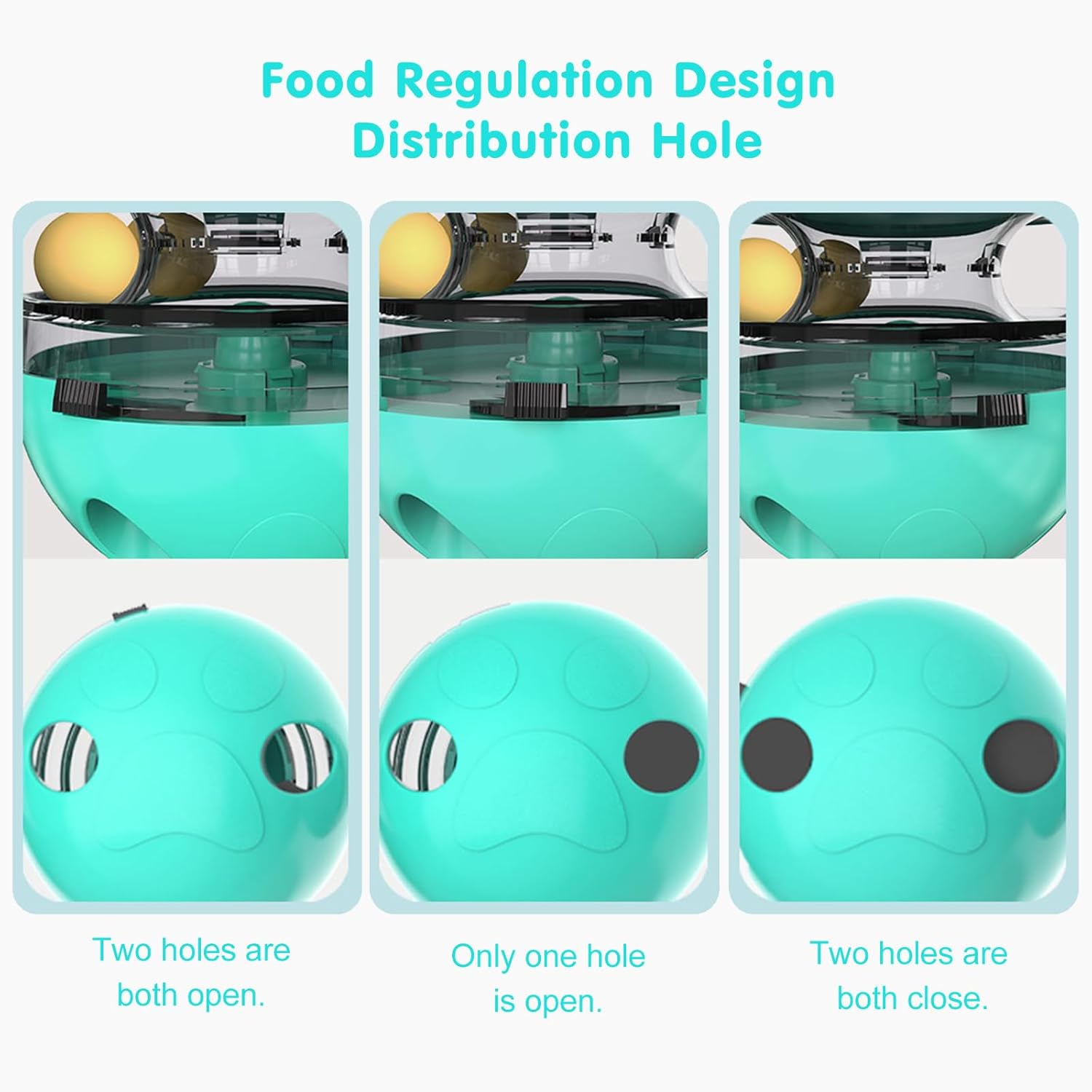 KFX-8676285 Cat Treat Dispenser Tumbler Toy for Interactive IQ Training and Mental Stimulation