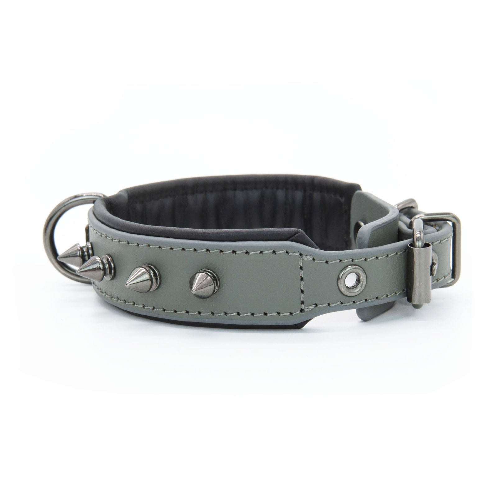 KFX-8681405 Stylish Leather Dog Collar with Rivets in Various Colors and Sizes