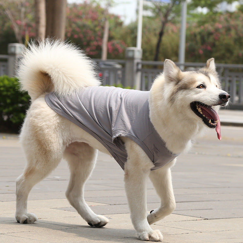 KFX-8684349 Lightweight Cotton Dog Vest for Small to Extra Large Dogs - Summer T-shirt Style