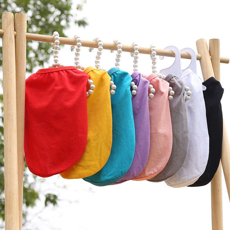 KFX-8684349 Lightweight Cotton Dog Vest for Small to Extra Large Dogs - Summer T-shirt Style