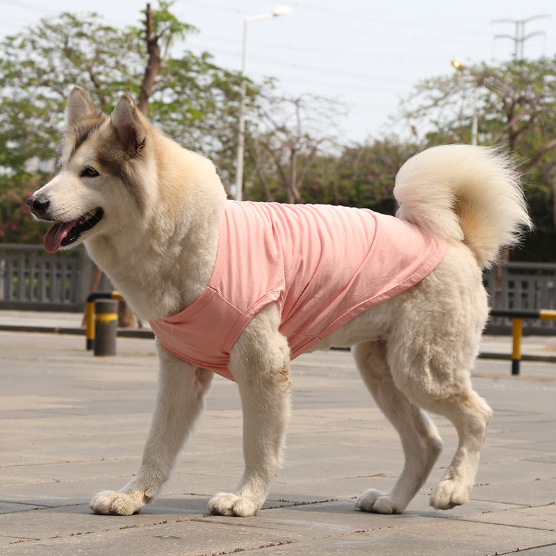 KFX-8684349 Lightweight Cotton Dog Vest for Small to Extra Large Dogs - Summer T-shirt Style