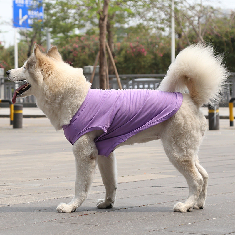 KFX-8684349 Lightweight Cotton Dog Vest for Small to Extra Large Dogs - Summer T-shirt Style