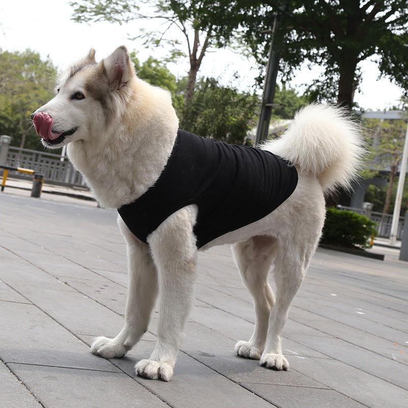 KFX-8684349 Lightweight Cotton Dog Vest for Small to Extra Large Dogs - Summer T-shirt Style