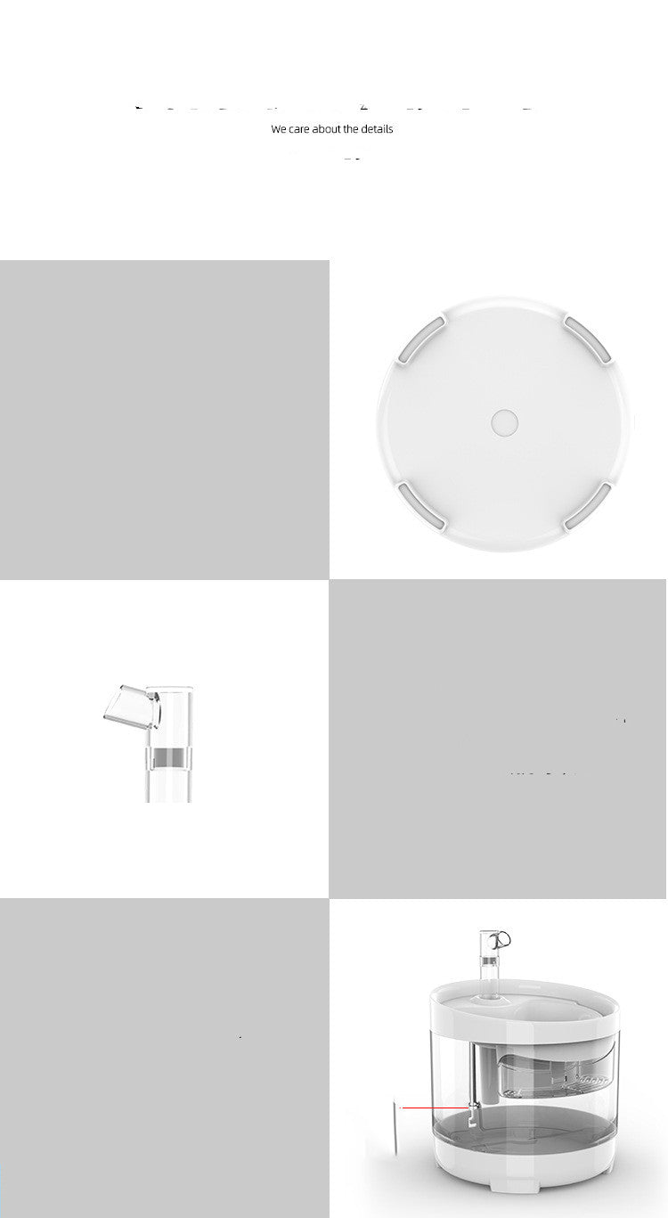 KFX-8684605 Automatic Cat and Dog Water Dispenser - 1.6L Circulating Water Bowl with Filter