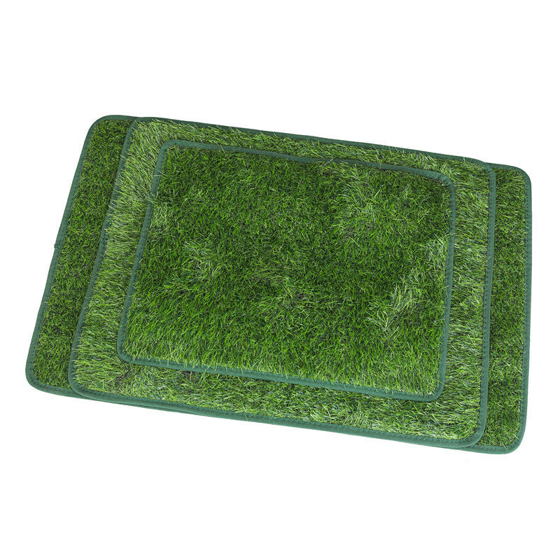 KFX-8686013 Indoor Outdoor Dog Grass Potty Training Mat - Washable & Realistic Simulation Lawn for Pets