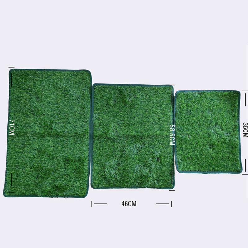 KFX-8686013 Indoor Outdoor Dog Grass Potty Training Mat - Washable & Realistic Simulation Lawn for Pets