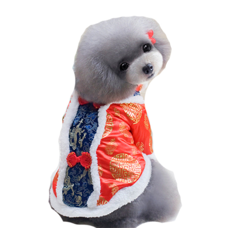 KFX-8686909 Chinese Style Tang Suit Costume for Dogs in Various Colors and Sizes