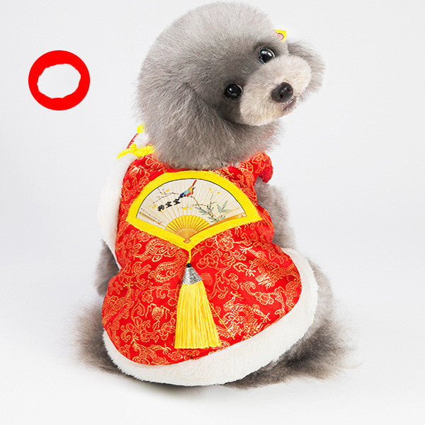 KFX-8686909 Chinese Style Tang Suit Costume for Dogs in Various Colors and Sizes
