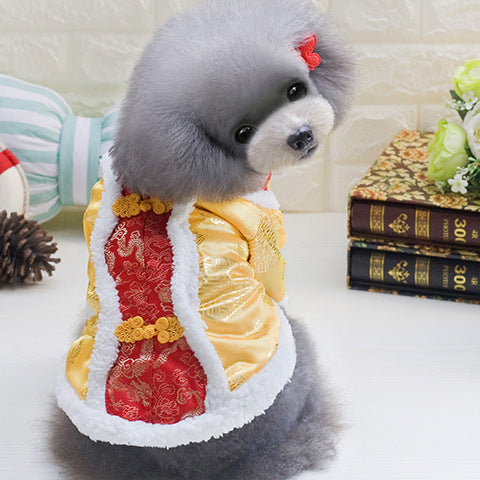 KFX-8686909 Chinese Style Tang Suit Costume for Dogs in Various Colors and Sizes