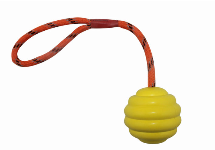KFX-8687165 Multi-Color Rubber Molar Cleaning Knot Toy for Dogs - Interactive Bite-Resistant Pet Ball