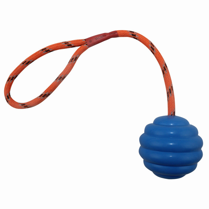 KFX-8687165 Multi-Color Rubber Molar Cleaning Knot Toy for Dogs - Interactive Bite-Resistant Pet Ball