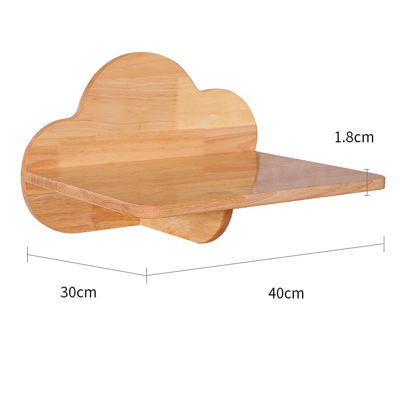 KFX-8687805 Solid Wood Wall-Mounted Cat Toy Platform with Sisal Grabbing Column and Grinding Board