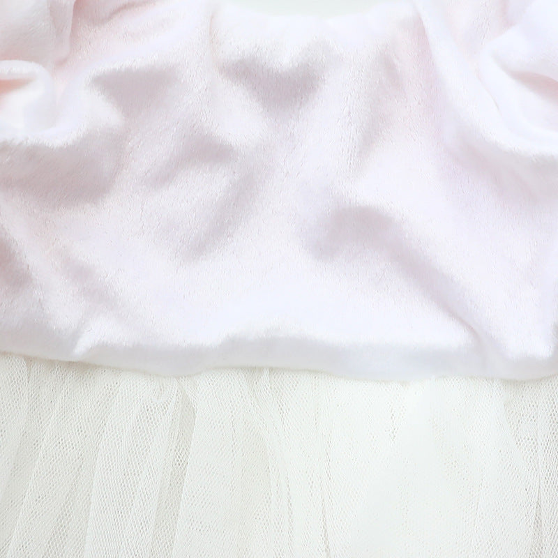 KFX-8688957 Cotton Princess Pettiskirt Dog Coat in Fruit Green and Pink