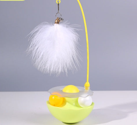 KFX-8689341 Interactive Duck-Shaped Cat Toy - Lightweight and Washable Fun Play Stick for Indoor & Outdoor Kittens