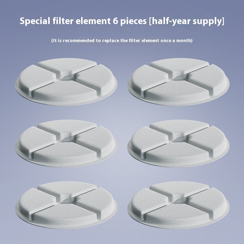 KFX-8690365 Ceramic Cat Water Dispenser with Circulating Filter and Mute Flow