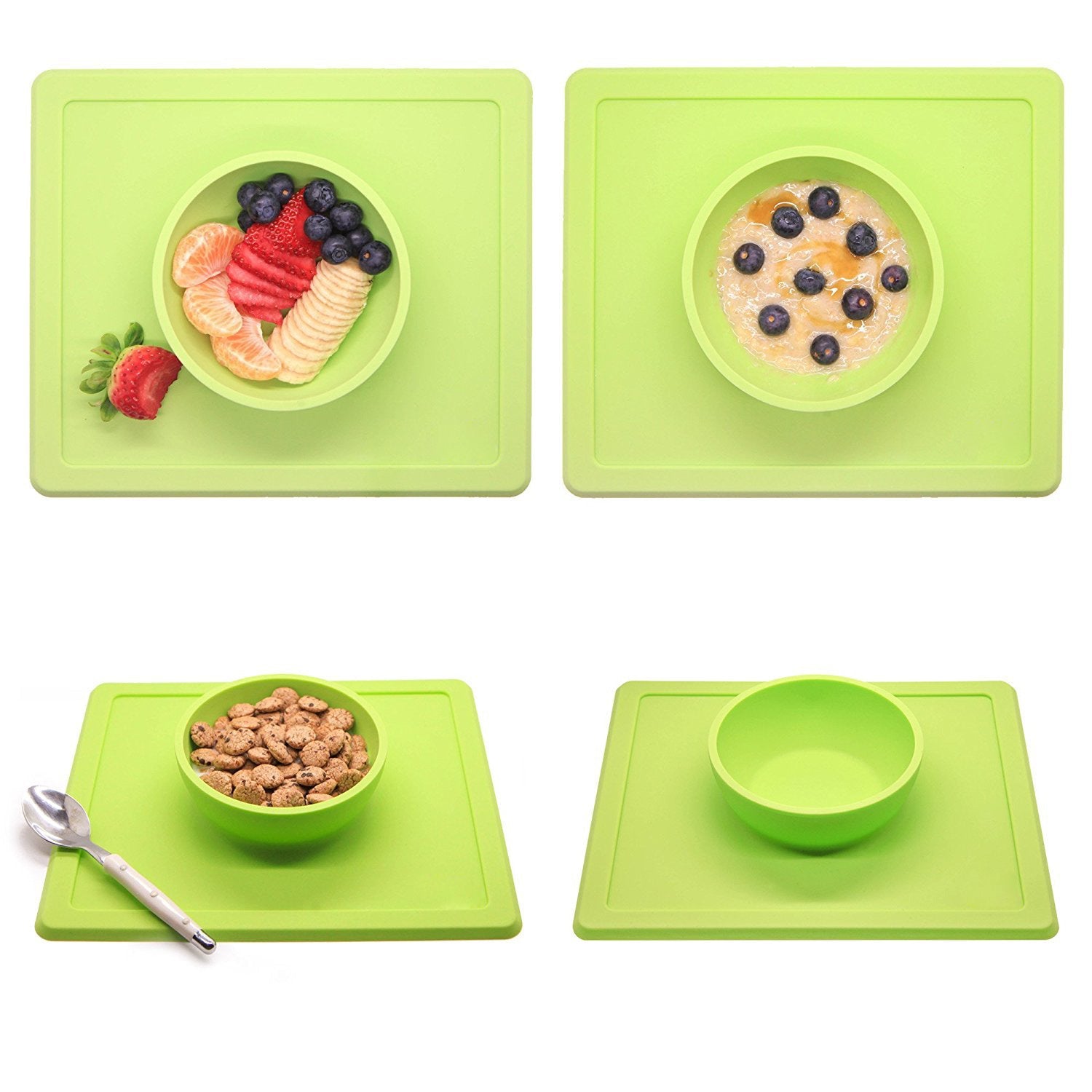 KFX-8690493 Silicone Anti-Splash Pet Bowl with Strong Suction Base, Food Grade Material