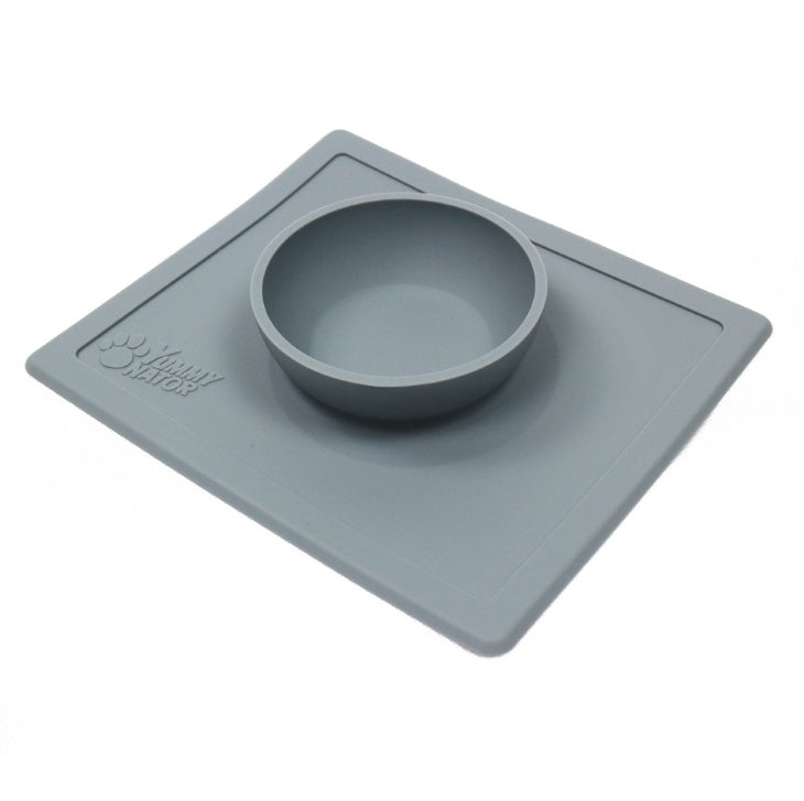 KFX-8690493 Silicone Anti-Splash Pet Bowl with Strong Suction Base, Food Grade Material