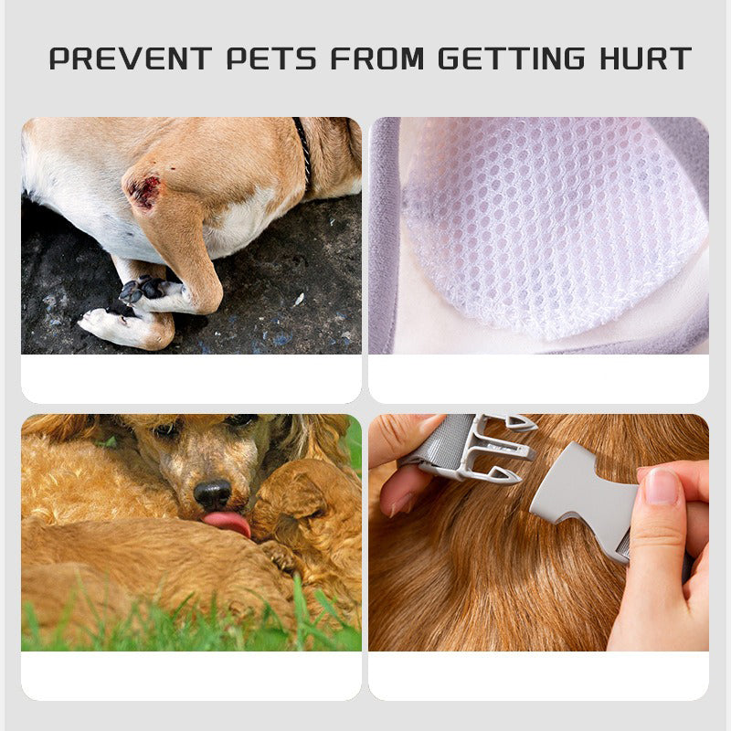 KFX-8691773 Dog Knee Protector Pad and Scarf Set for Elbow Support and Callus Treatment, Comfortable and Adjustable for Medium to Large Dogs