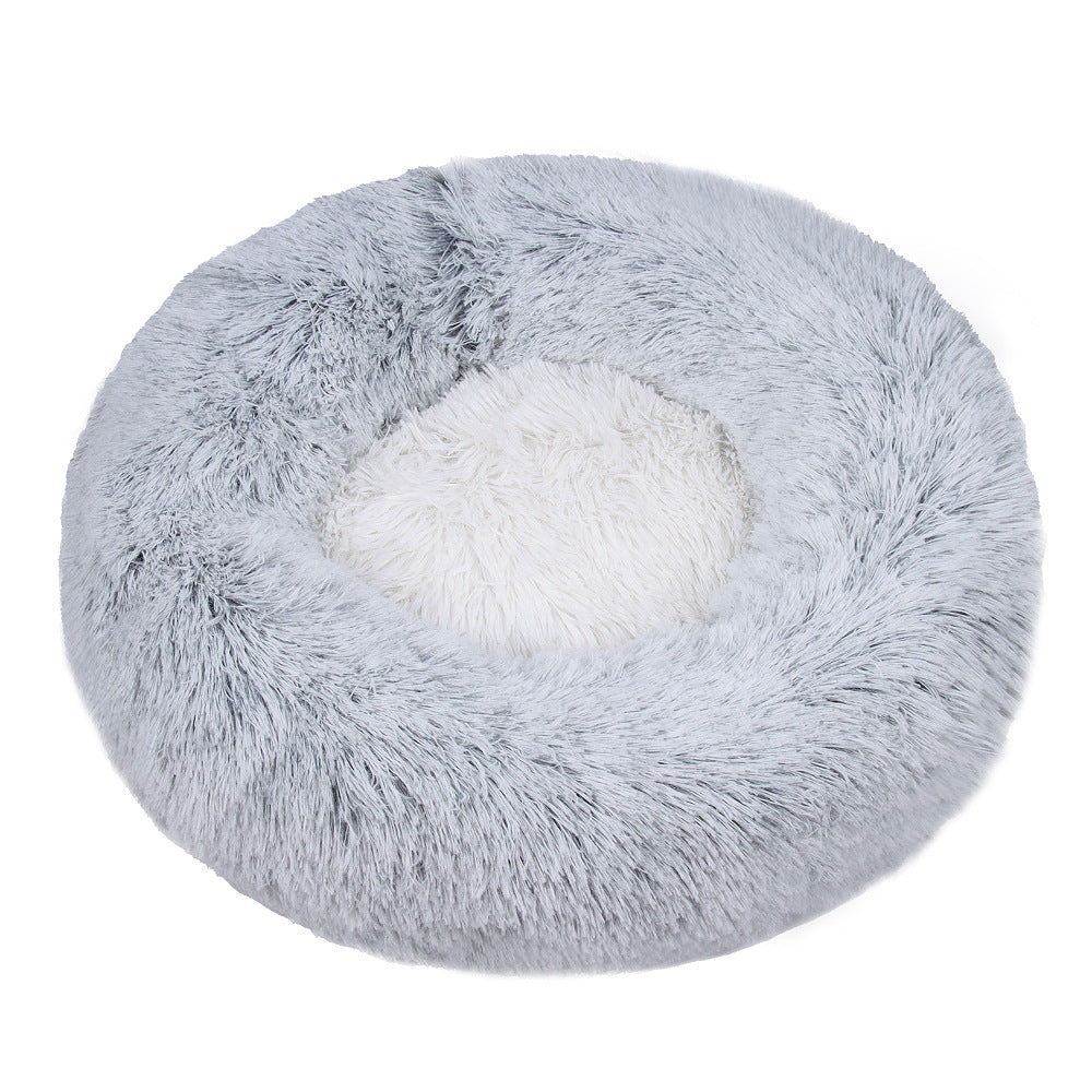KFX-8694333 Cozy Plush Round Pet Kennel in Various Colors and Sizes