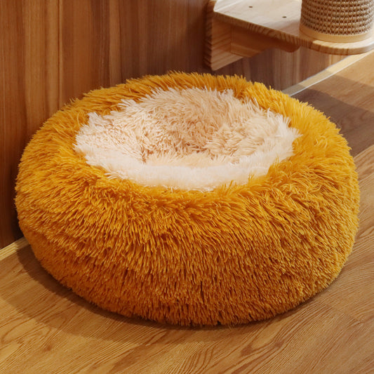 KFX-8694333 Cozy Plush Round Pet Kennel in Various Colors and Sizes