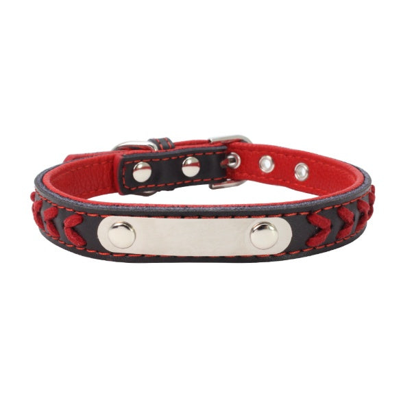 KFX-8696125 Custom Engraved Stainless Steel Dog Collar in Various Sizes and Colors