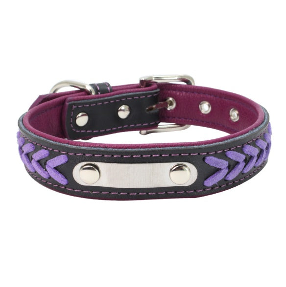 KFX-8696125 Custom Engraved Stainless Steel Dog Collar in Various Sizes and Colors
