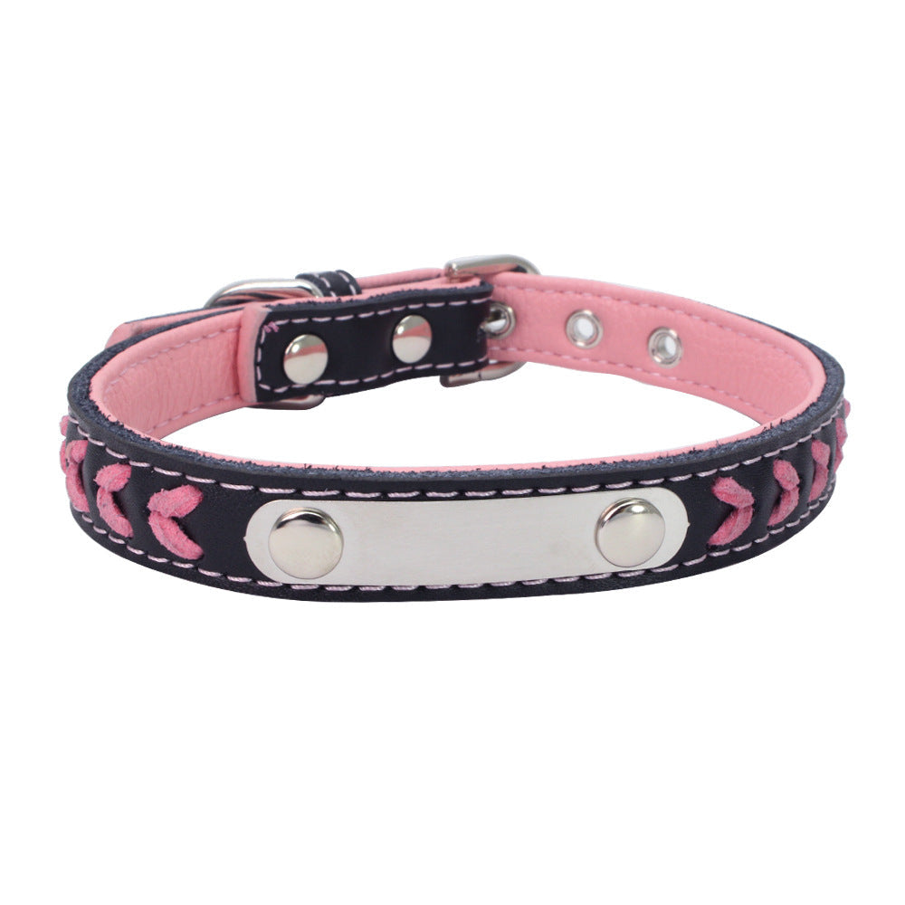 KFX-8696125 Custom Engraved Stainless Steel Dog Collar in Various Sizes and Colors