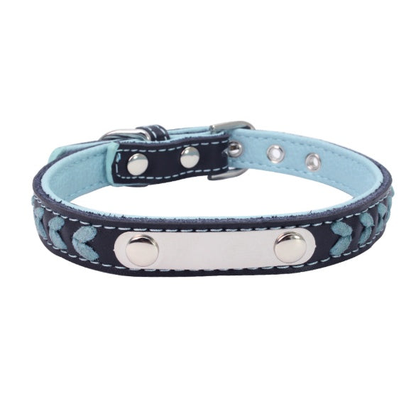 KFX-8696125 Custom Engraved Stainless Steel Dog Collar in Various Sizes and Colors