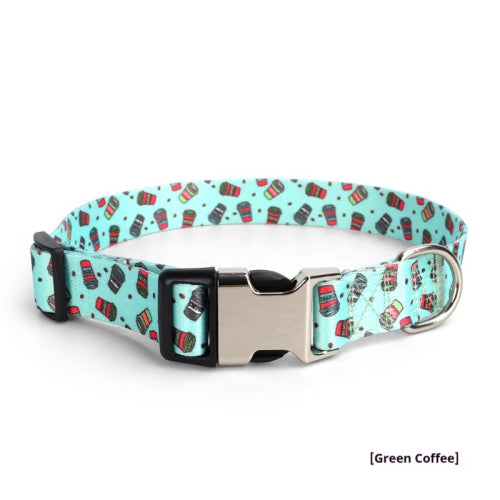 KFX-8699325 Thickened Digital-Print Pet Collar in Various Patterns and Sizes