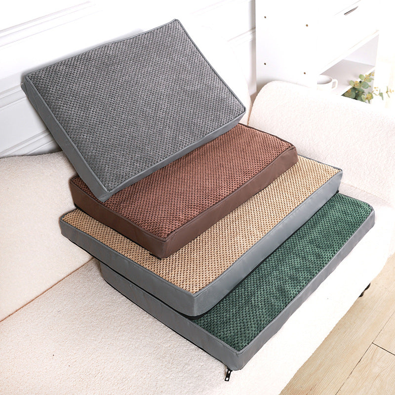 KFX-8701885 Memory Foam Pet Cushion Mat for Cats and Dogs - Removable, Soft, and Easy to Clean - Available in Multiple Sizes