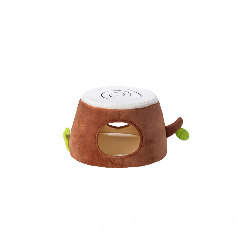 KFX-8705853 Transformable Double-Layer Cat Nest and Tree Stump Design for Versatile Pet Comfort